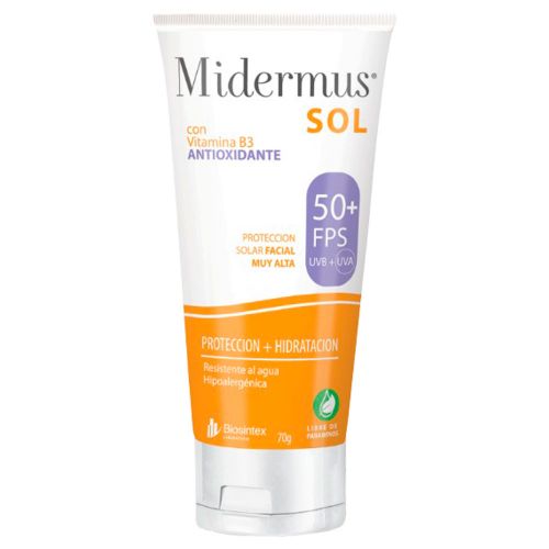 Midermus Protector Solar Fps50 Facial Efecto Seco