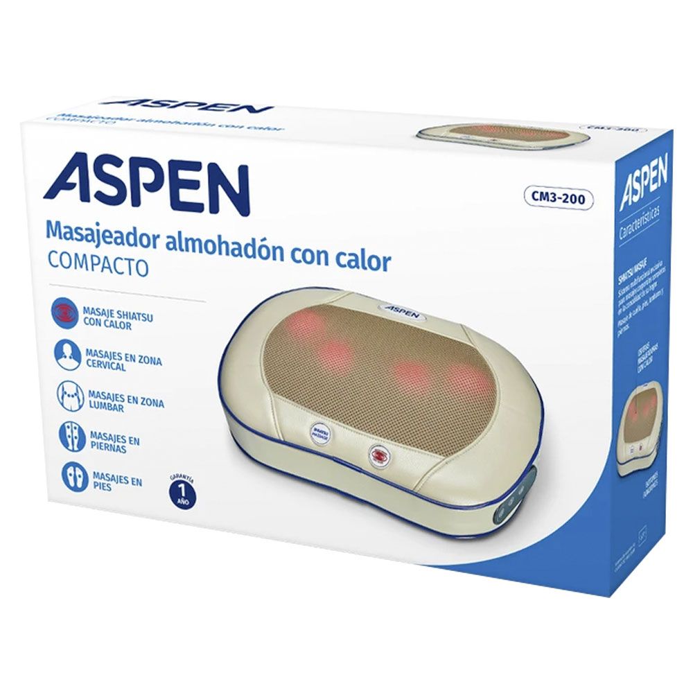 [ARCHIVADO] Aspen Masajeador Almohadón Con Calor Confort Cm3-200