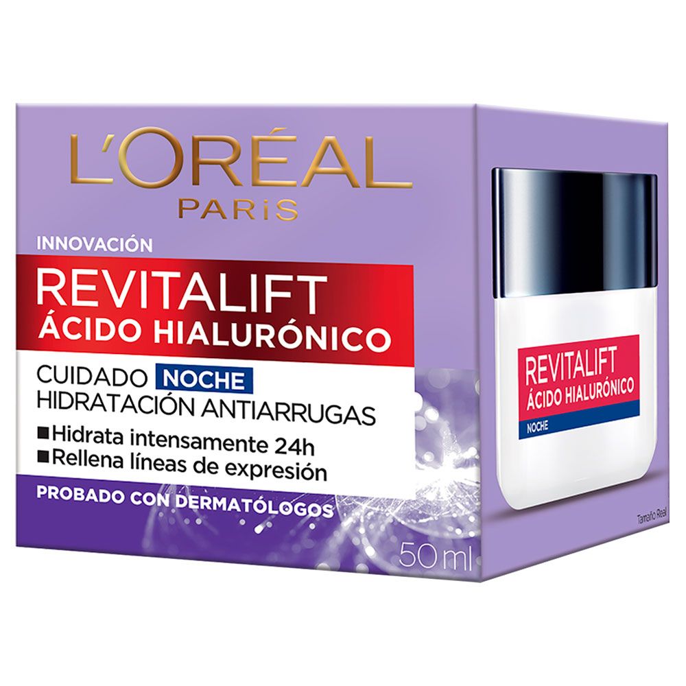 Loreal Paris Revitalift ácido Hialurónico Crema De Noche