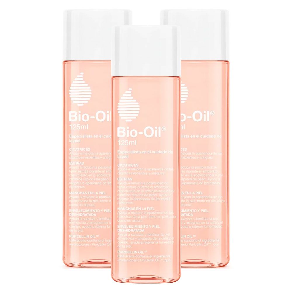 Pack 3 Bio-oil Tratamiento Cicatrices Estrí­as Manchas 125ml