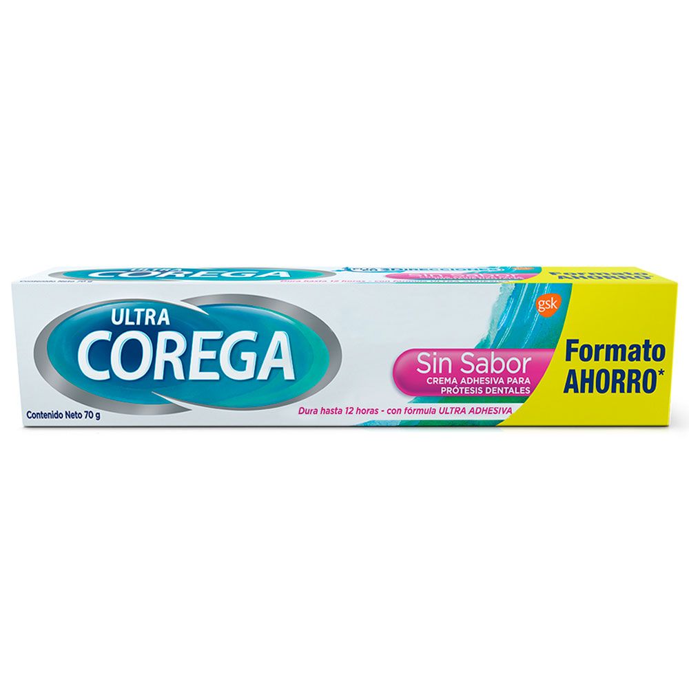 Ultra Corega Crema Adhesiva Sin Sabor