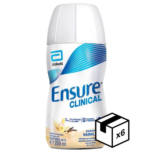 Pack 6 Ensure Clinical Bebible Vainilla