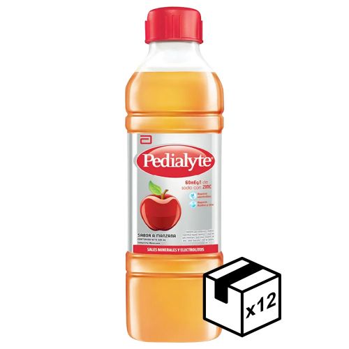Pack 12 Pedialyte Suplemento Nutricional Manzana