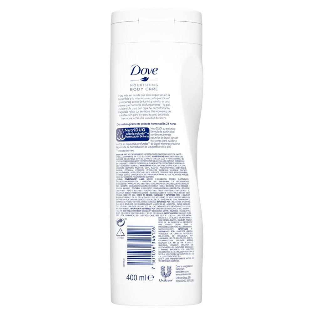 [ARCHIVADO] Dove Crema Corporal Aceite De Karité Y Vainilla