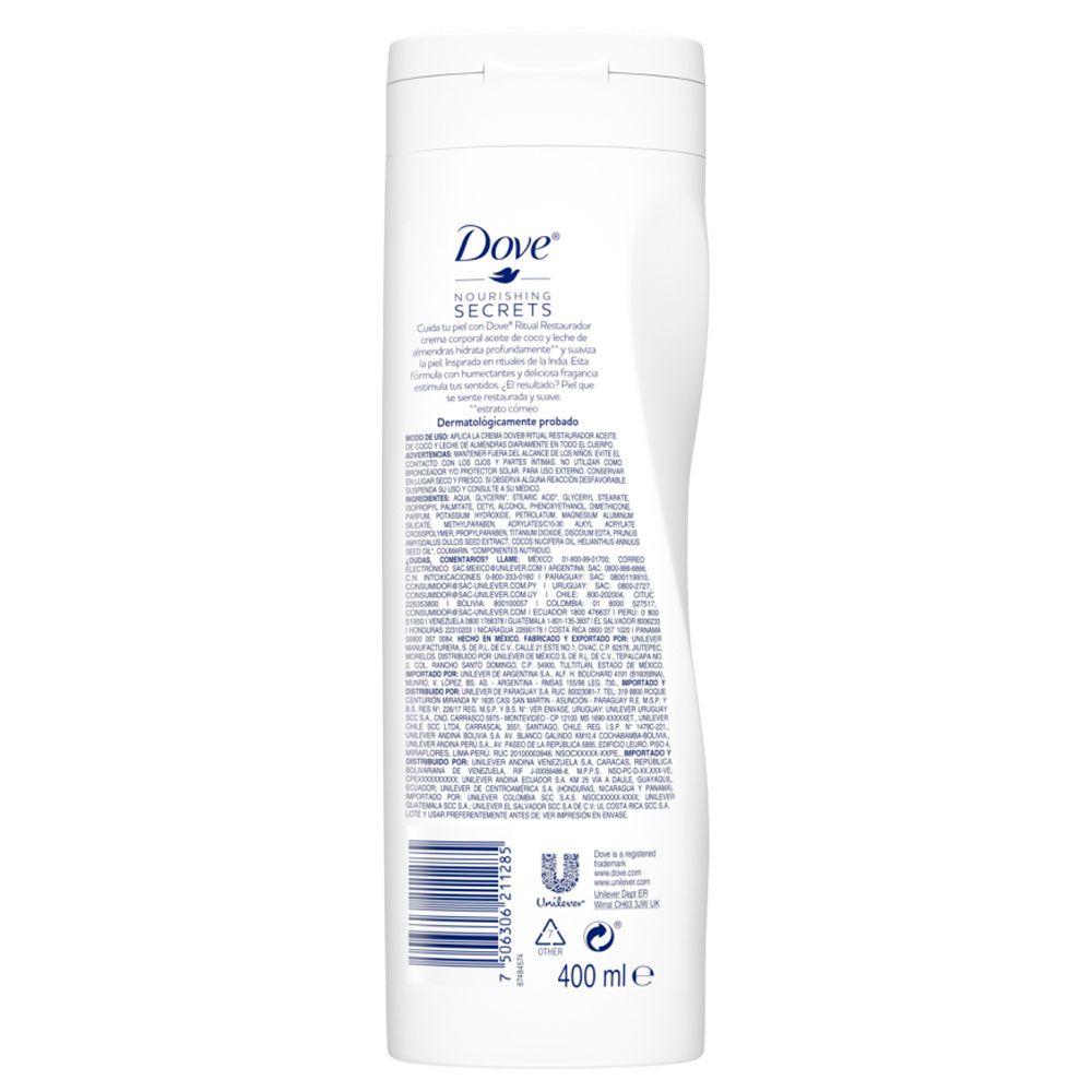 [ARCHIVADO] Dove Crema Corporal Ritual Restaurador Coco