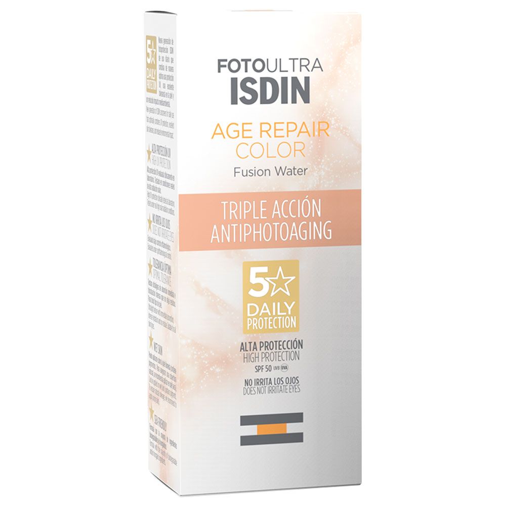 Fotoprotector Isdin Spf50 Fusion Water Magic Repair Color
