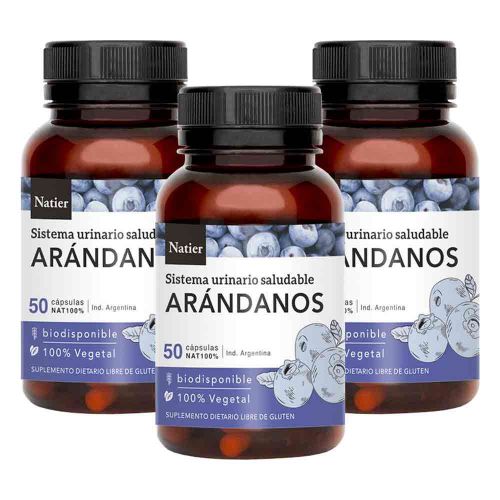 Pack 3 Natier Arándanos Cápsulas