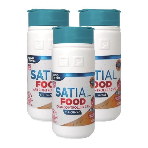 Pack 3 Satial Food Carb Controller Polvo X 50 Gramos