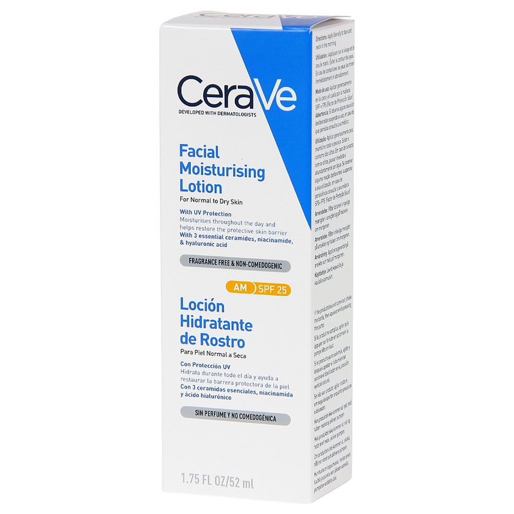 Cerave Loción Hidratante De Rostro Am Piel Normal A Seca