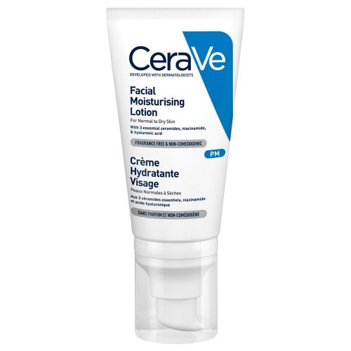 Cerave Loción Hidratante De Rostro Pm Piel Normal A Seca