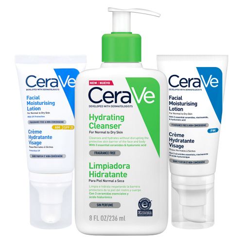 Cerave Rutina Facial Hidratante Piel Normal A Seca