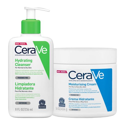 Cerave Rutina Facial Y Corporal Piel Seca A Muy Seca