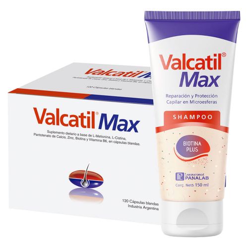 Valcatil Max 120 Caps + Valcatil Max Shampoo 150ml