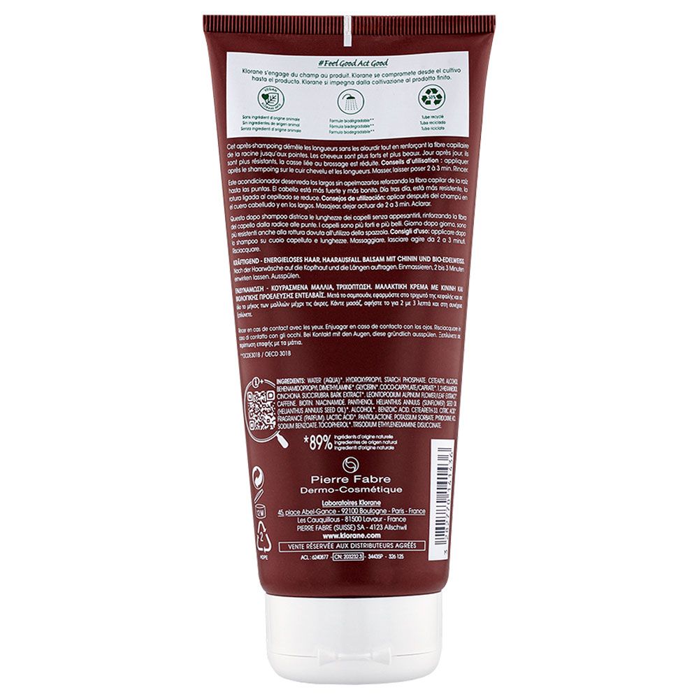 Klorane Quinina Acondicionador Cabello Frágil