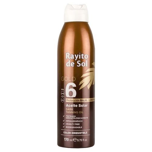 Rayito De Sol Gold Aerosol Aceite Bronceador Fps6