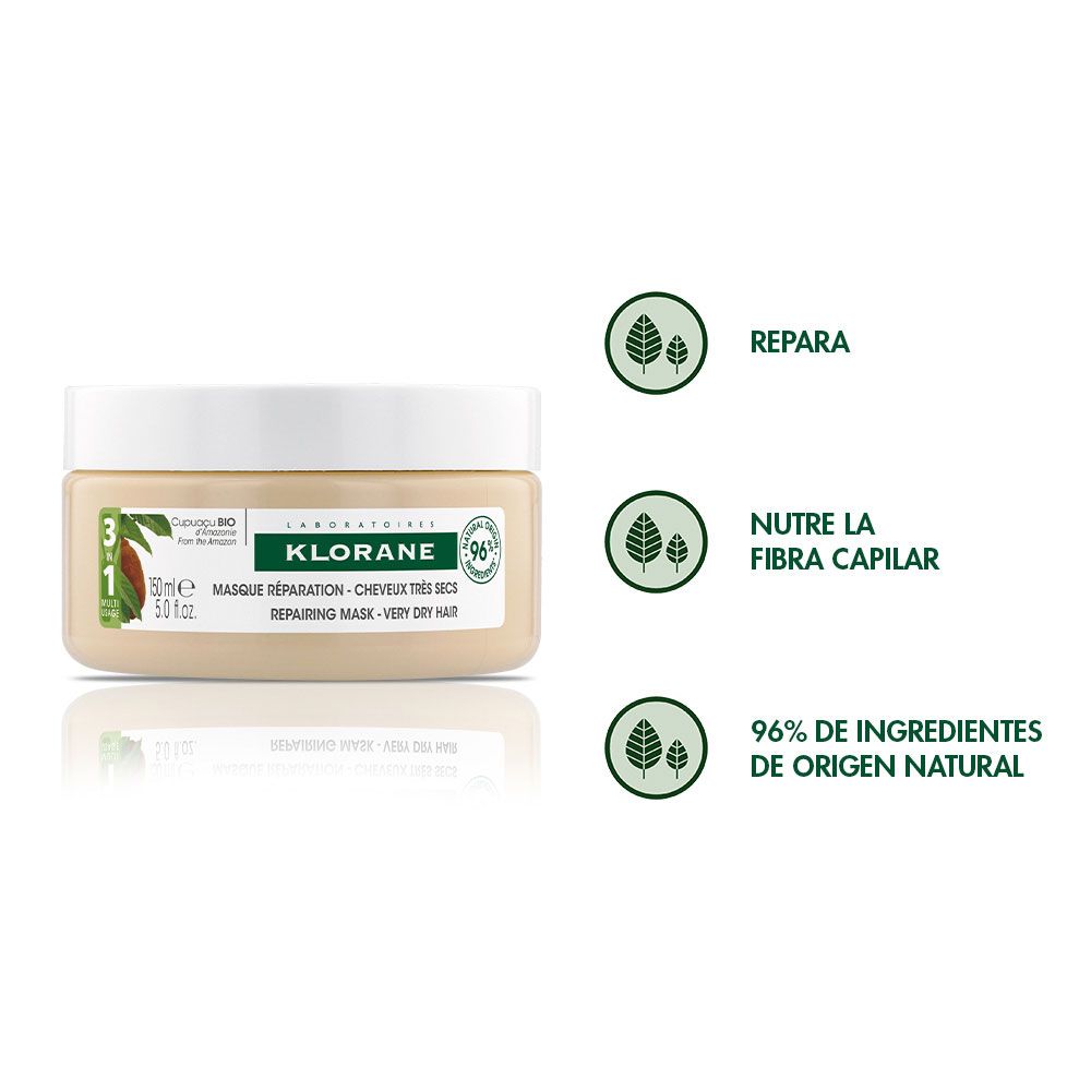 Klorane Cupuaçú Bio Mascarilla Cabellos Secos