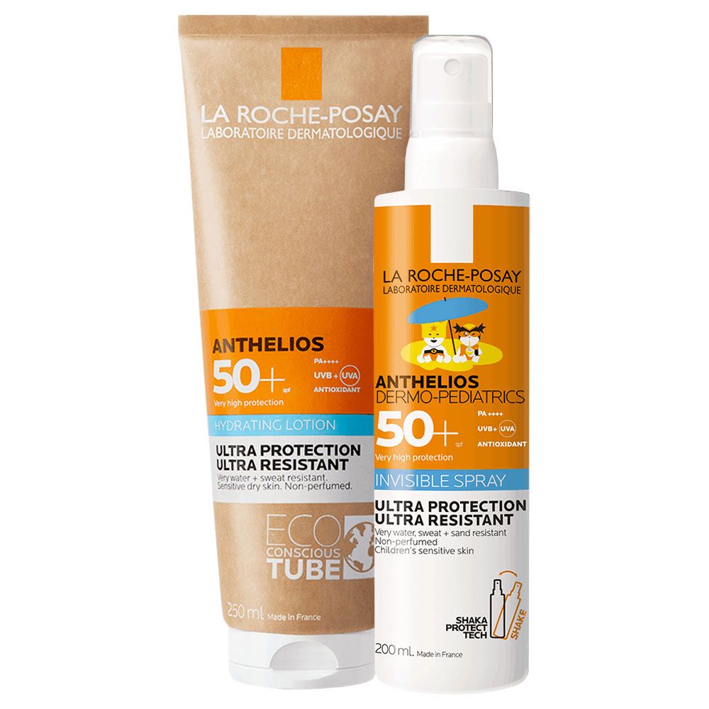 La Roche Posay Combo Anthelios Leche Corporal + Spray Niños