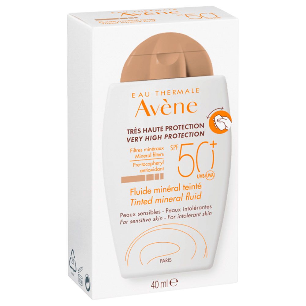 Avene Protector Solar Spf50 Fluido Mineral Con Color