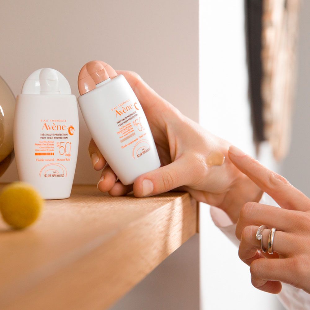 Avene Protector Solar Spf50 Fluido Mineral Con Color