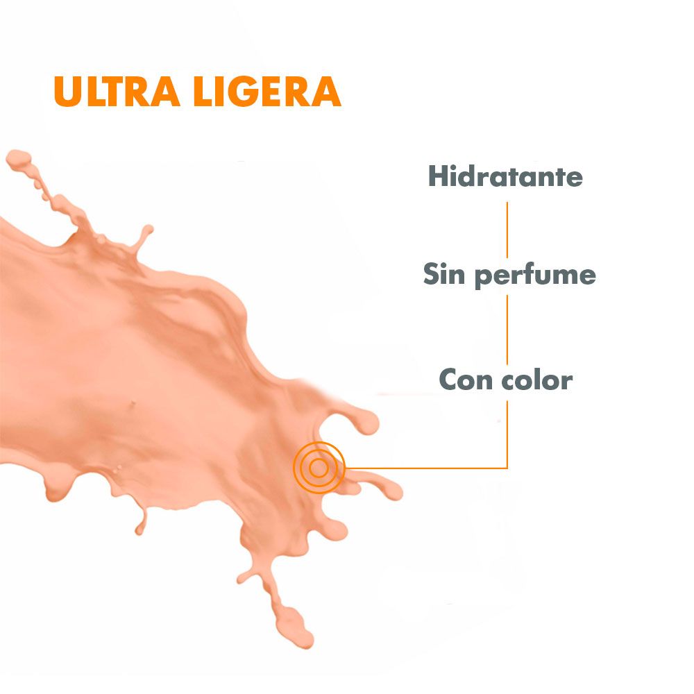 Avene Protector Solar Spf50 Fluido Mineral Con Color