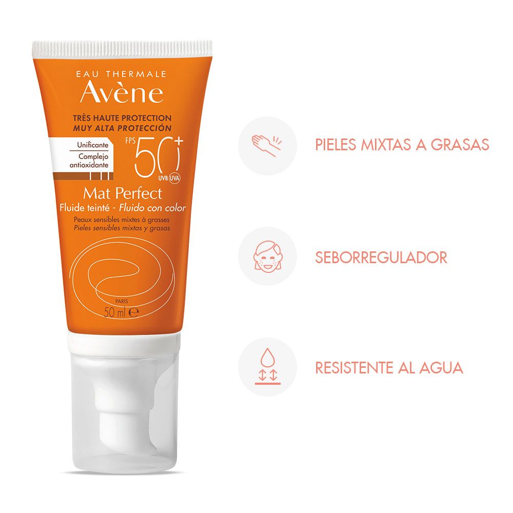 Avene Protector Solar Spf50 Mat Perfect Color