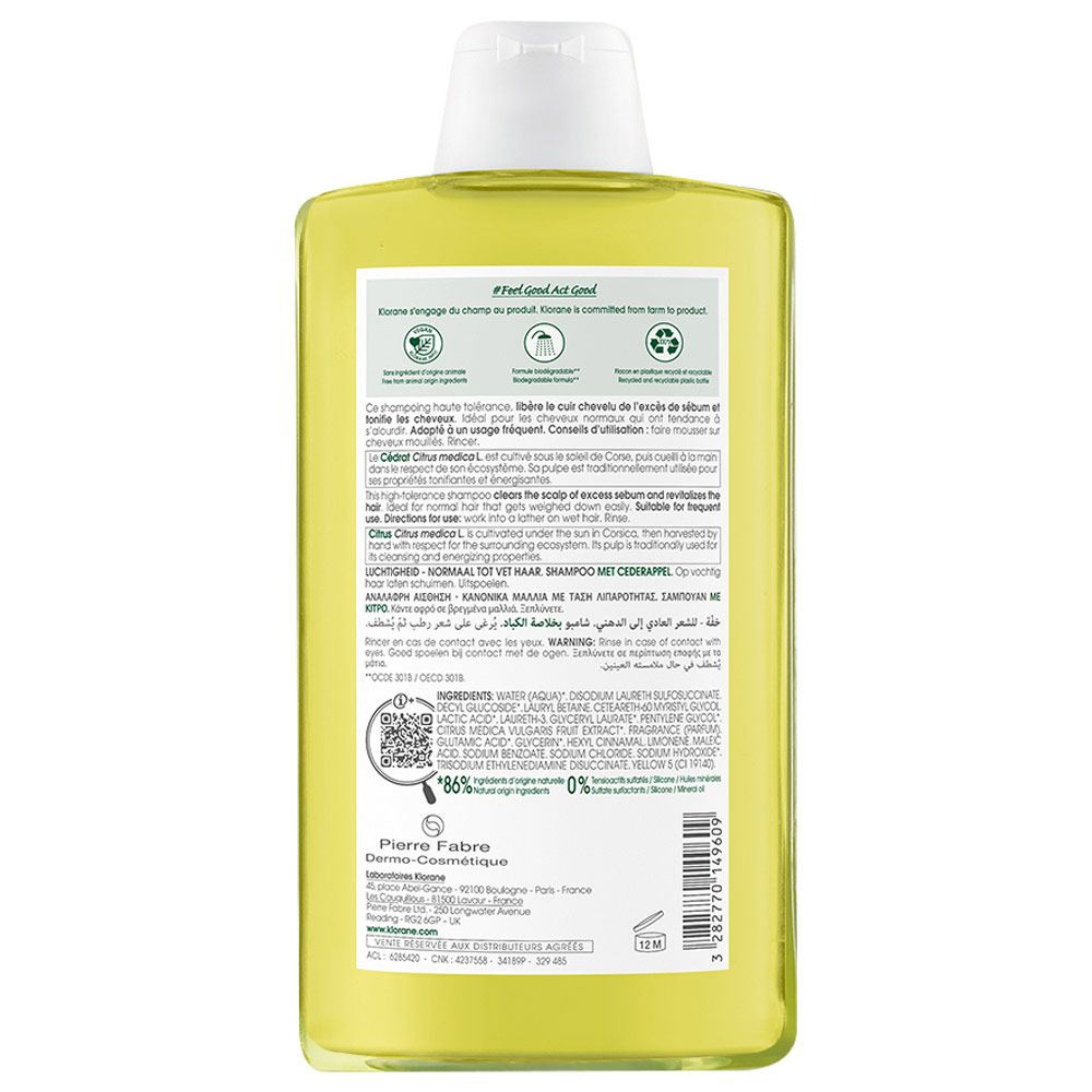 Klorane Cidra Shampoo X 400ml