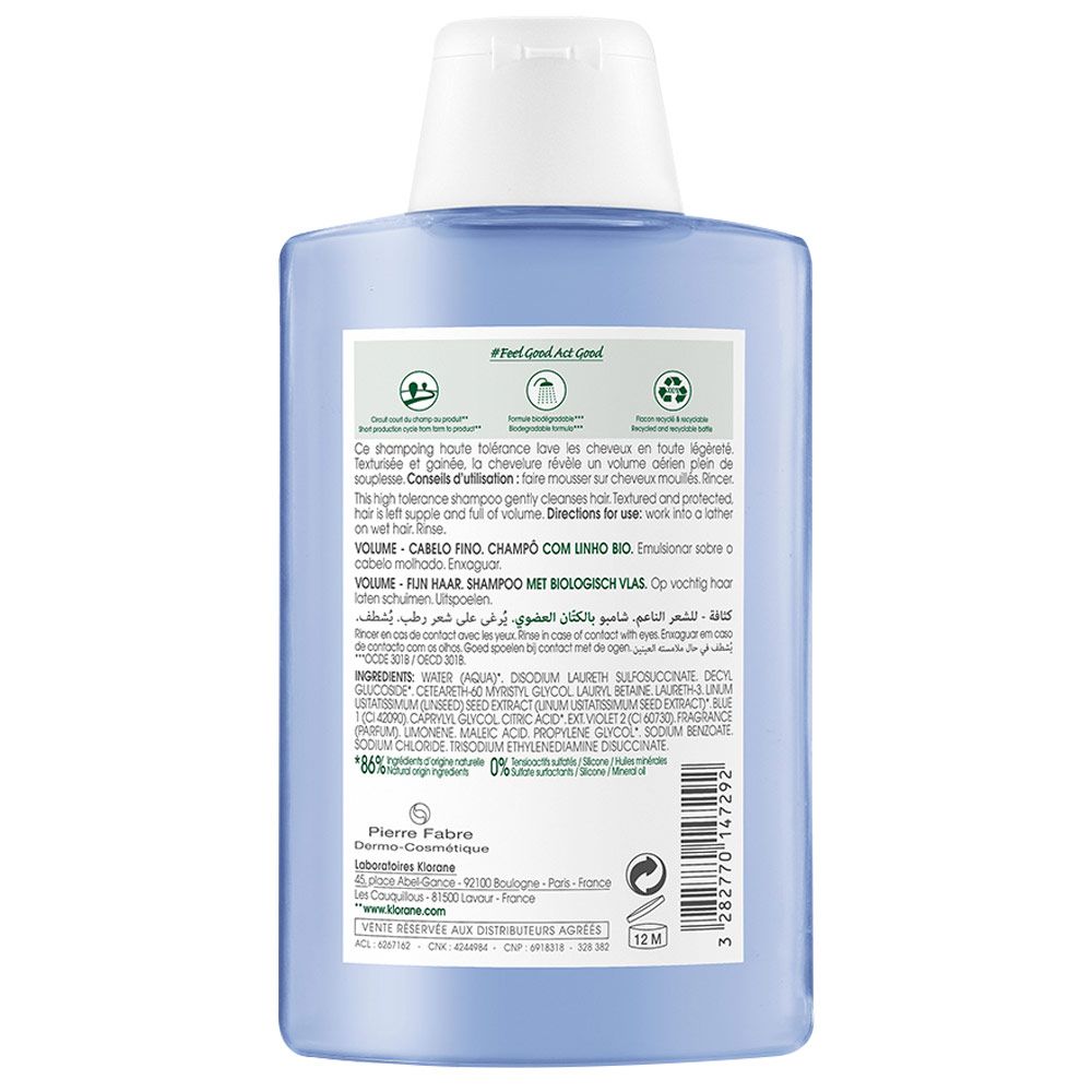 [ARCHIVADO] Klorane Lino Shampoo Para Cabello Fino Sin Volumen