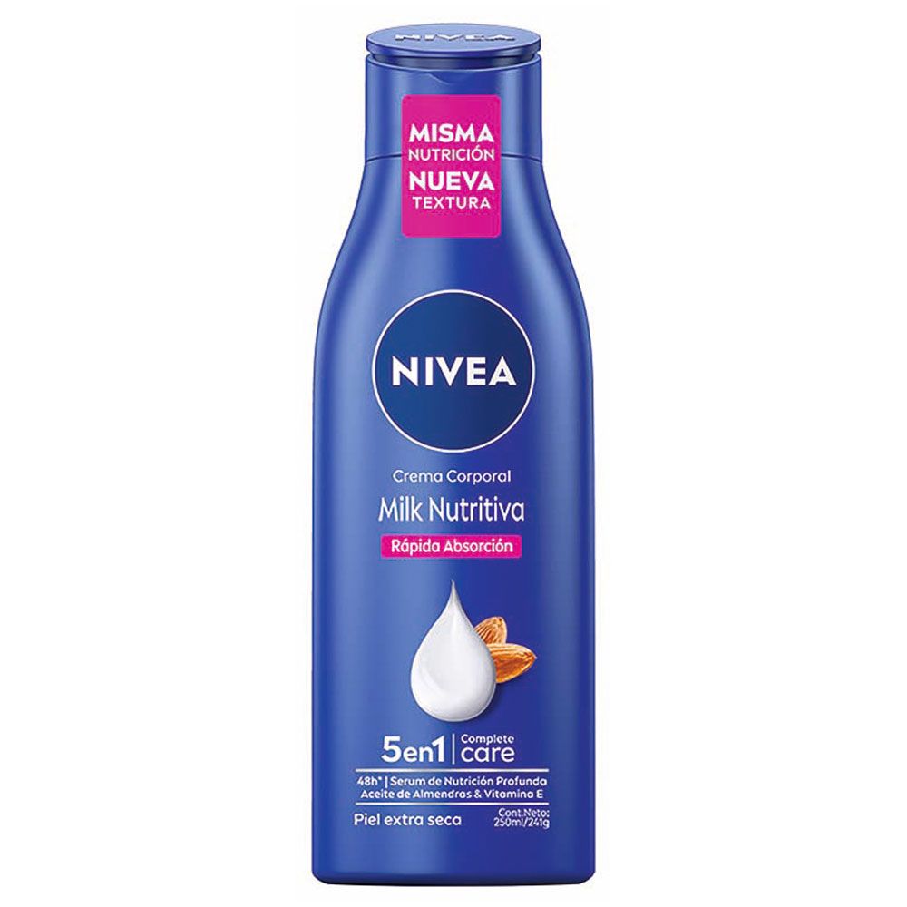 Nivea Milk Nutritiva 5 En 1 Crema Corporal Hidratante