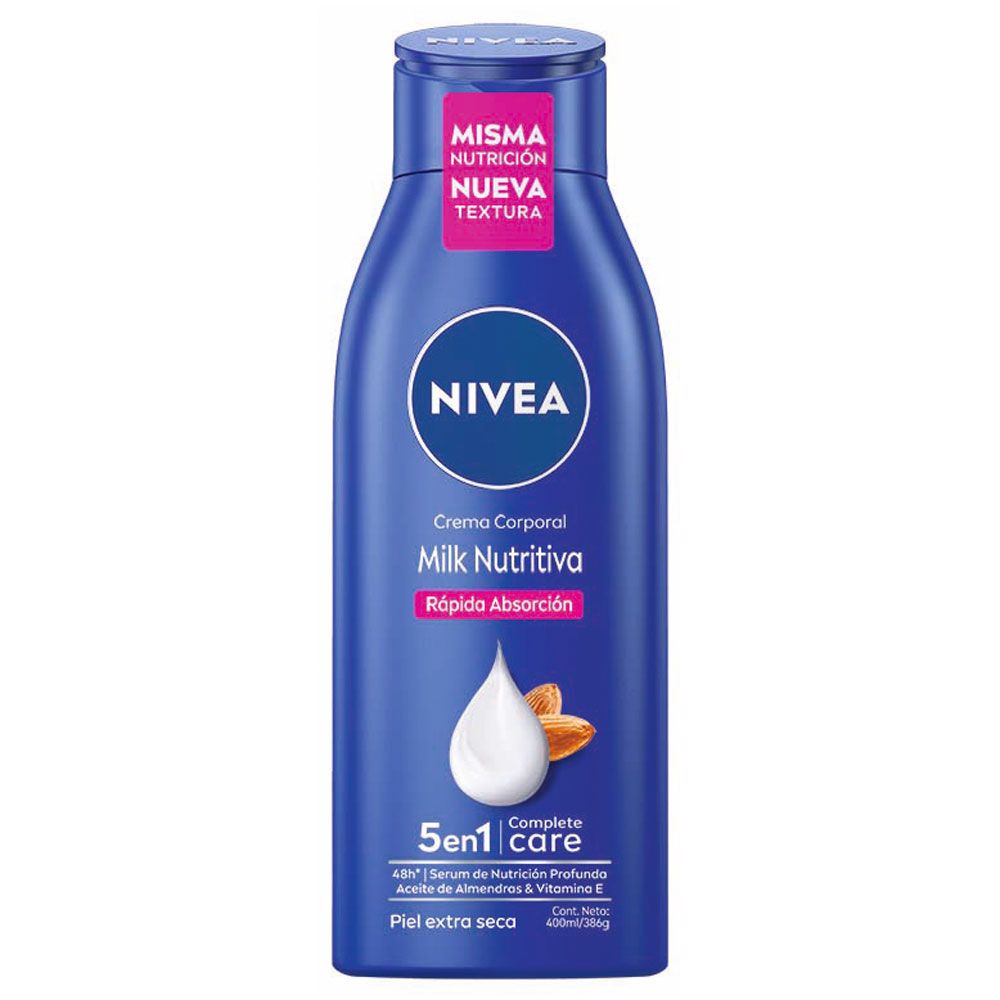 Nivea Milk Nutritiva 5 En 1 Crema Corporal Hidratante