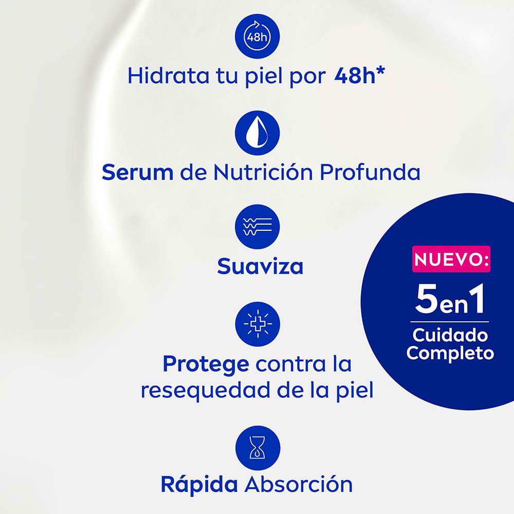 Nivea Milk Nutritiva 5 En 1 Crema Corporal Hidratante