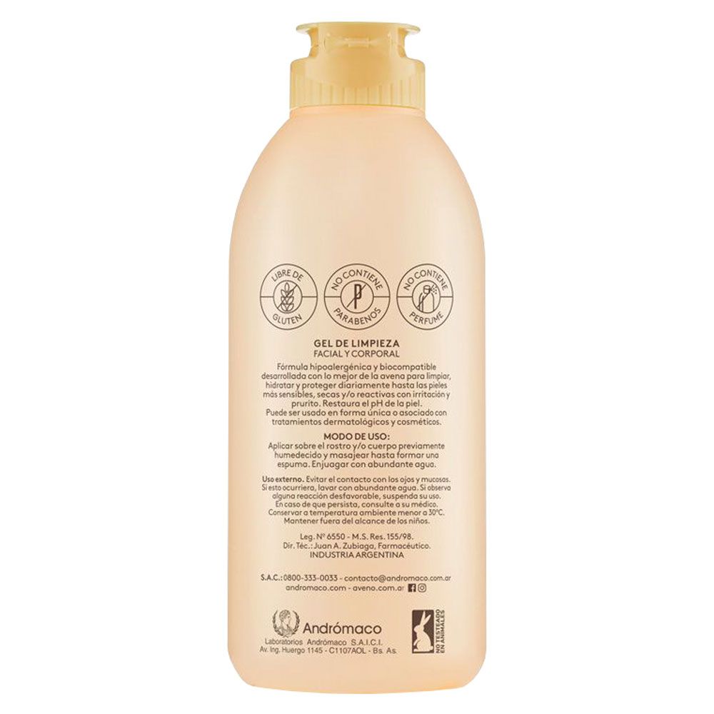 Aveno Gel De Limpieza Extra Suave Facial Corporal