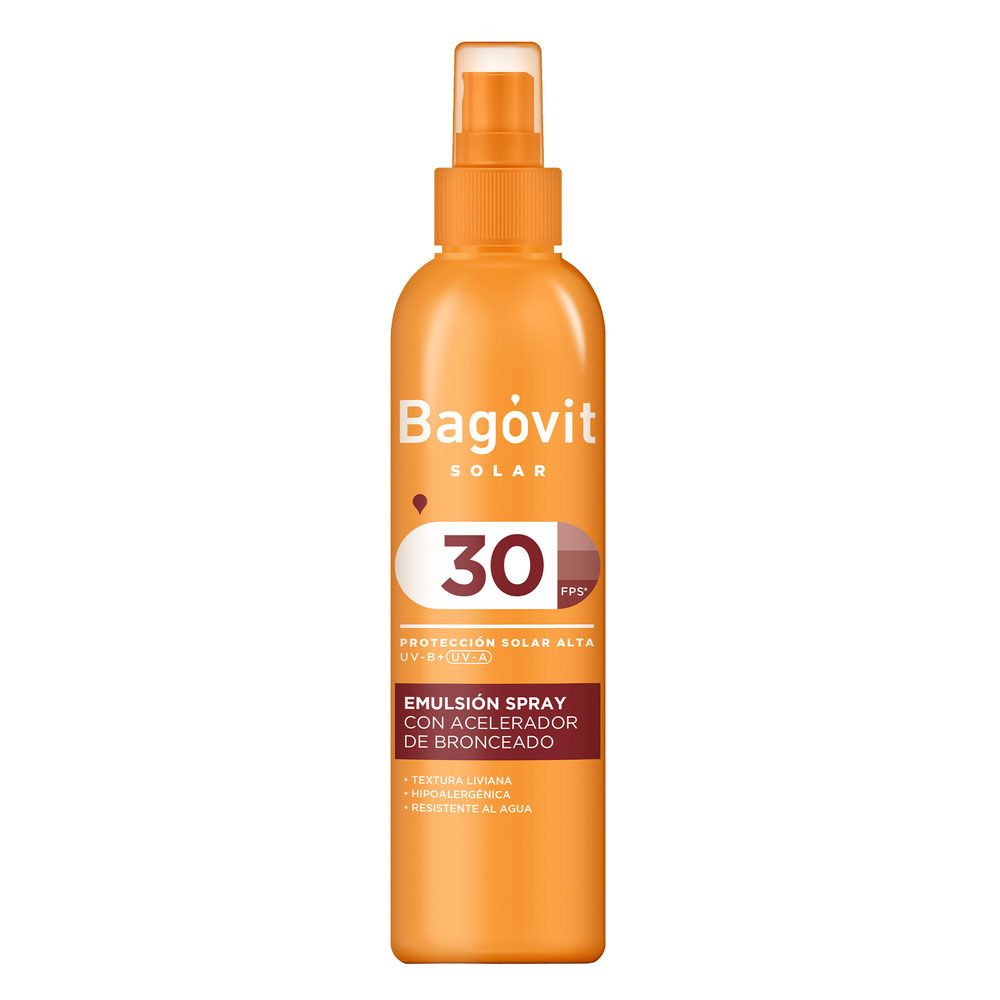 Bagóvit Solar Fps 30 Spray Con Acelerador De Bronceado