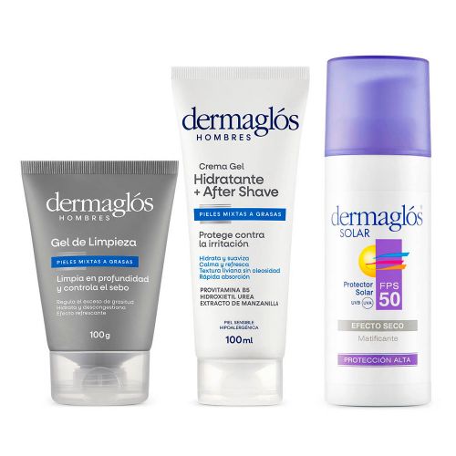 Dermaglós Rutina Facial Hombres Express De Día