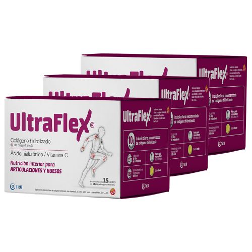 Pack 3 Ultraflex Colágeno Hidrolizado En Sobres