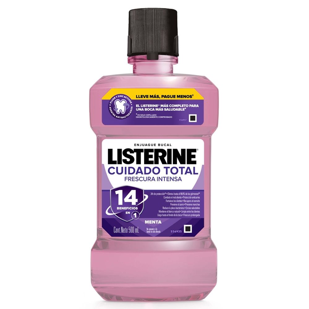 Listerine Cuidado Total Enjuague Bucal Frescura Intensa