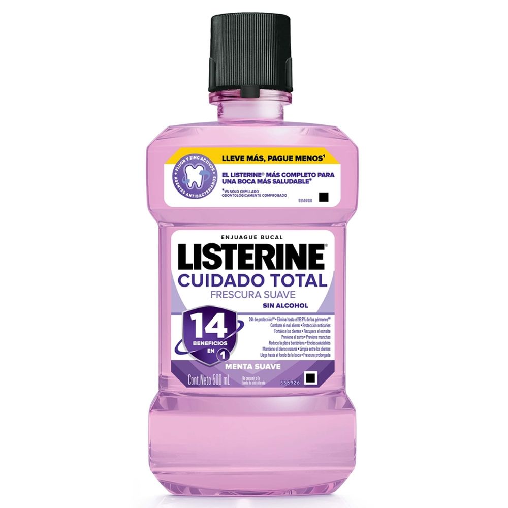 Listerine Zero Alcohol Cuidado Total Enjuague Bucal