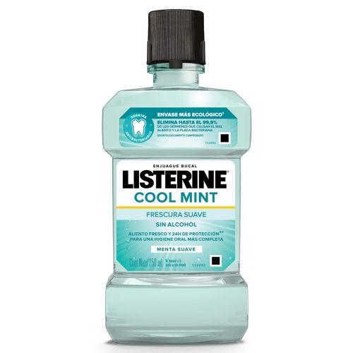 Listerine Zero Alcohol Menta Suave Enjuague Bucal