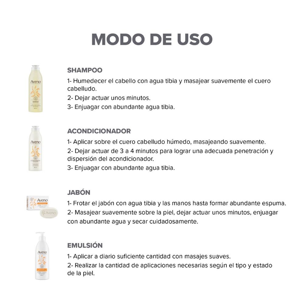 Aveno Combo Cuidado Corporal Capilar