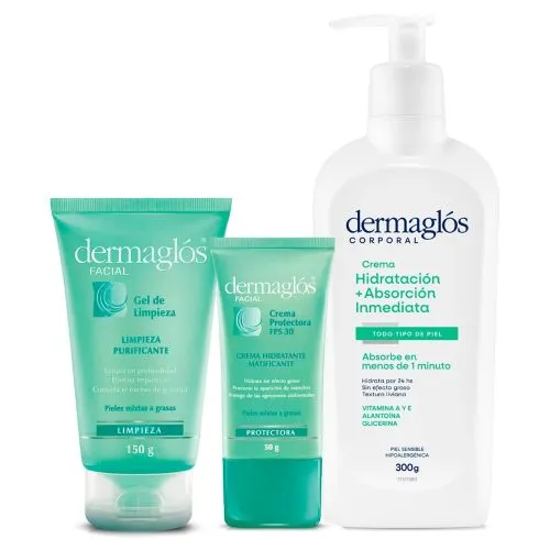Dermaglós Combo Facial Y Corporal Piel Mixta A Grasa