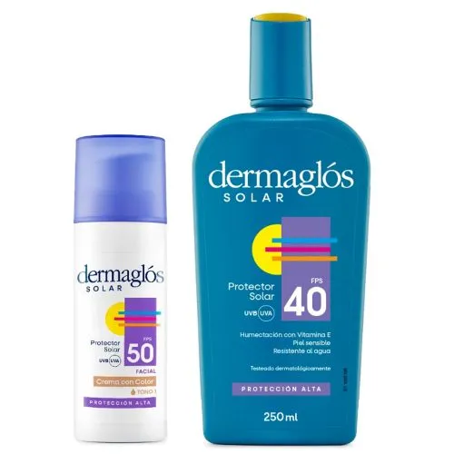 Dermaglós Combo Protección Solar Corporal Y Facial Tono 1