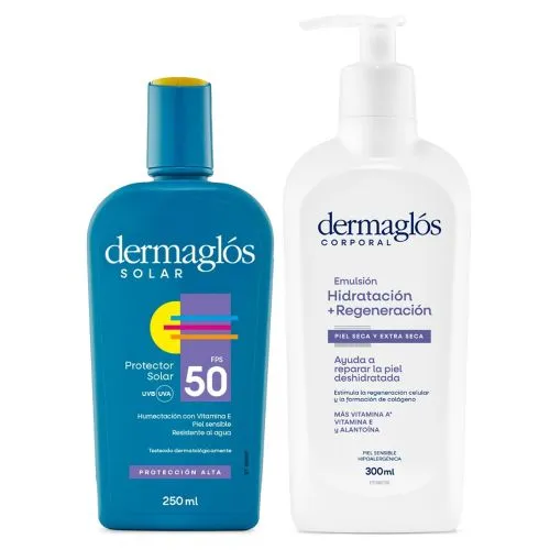 Dermaglós Combo Protección Solar Fps50 + Regeneración
