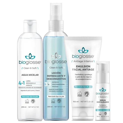Bioglosse Rutina Cuidado Facial Piel Mixta Y Grasa