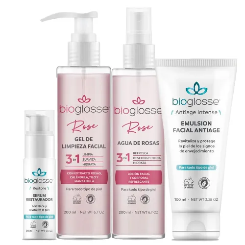 Bioglosse Rutina Cuidado Facial Piel Sensible
