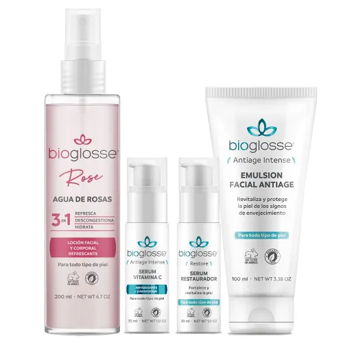Bioglosse Rutina Facial De Reparación Y Revitalización