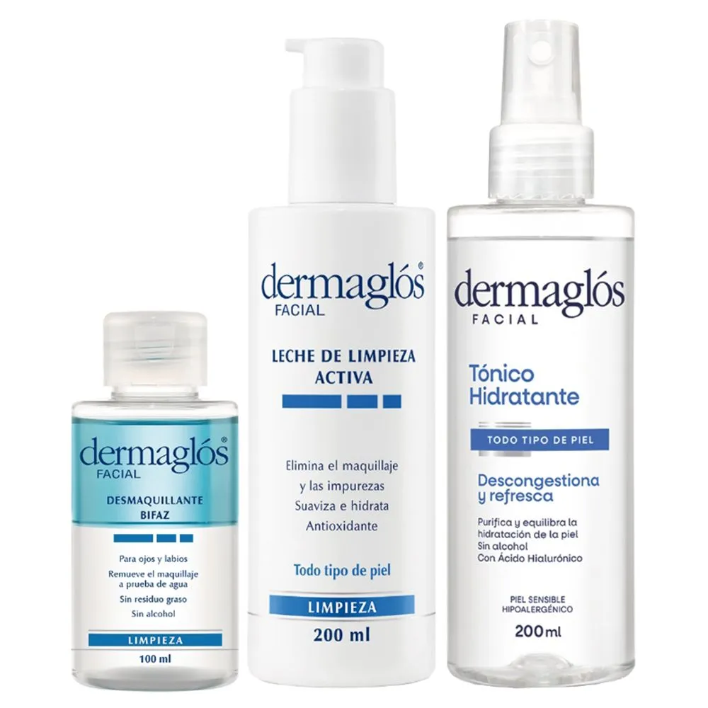 Dermaglós Combo Limpieza Facial Para Todo Tipo De Piel