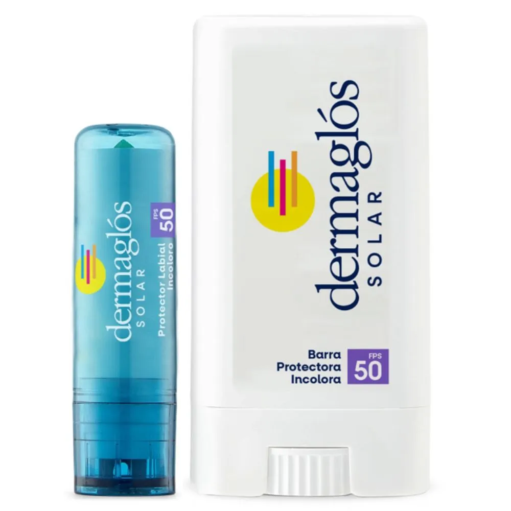 Dermaglós Combo Protector Solar Fps 50 Barra + Labial