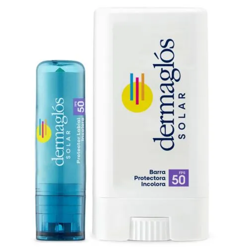 Dermaglós Combo Protector Solar Fps 50 Barra + Labial
