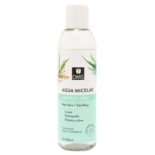 Oms Agua Micelar Aloe Vera + Zea Mays