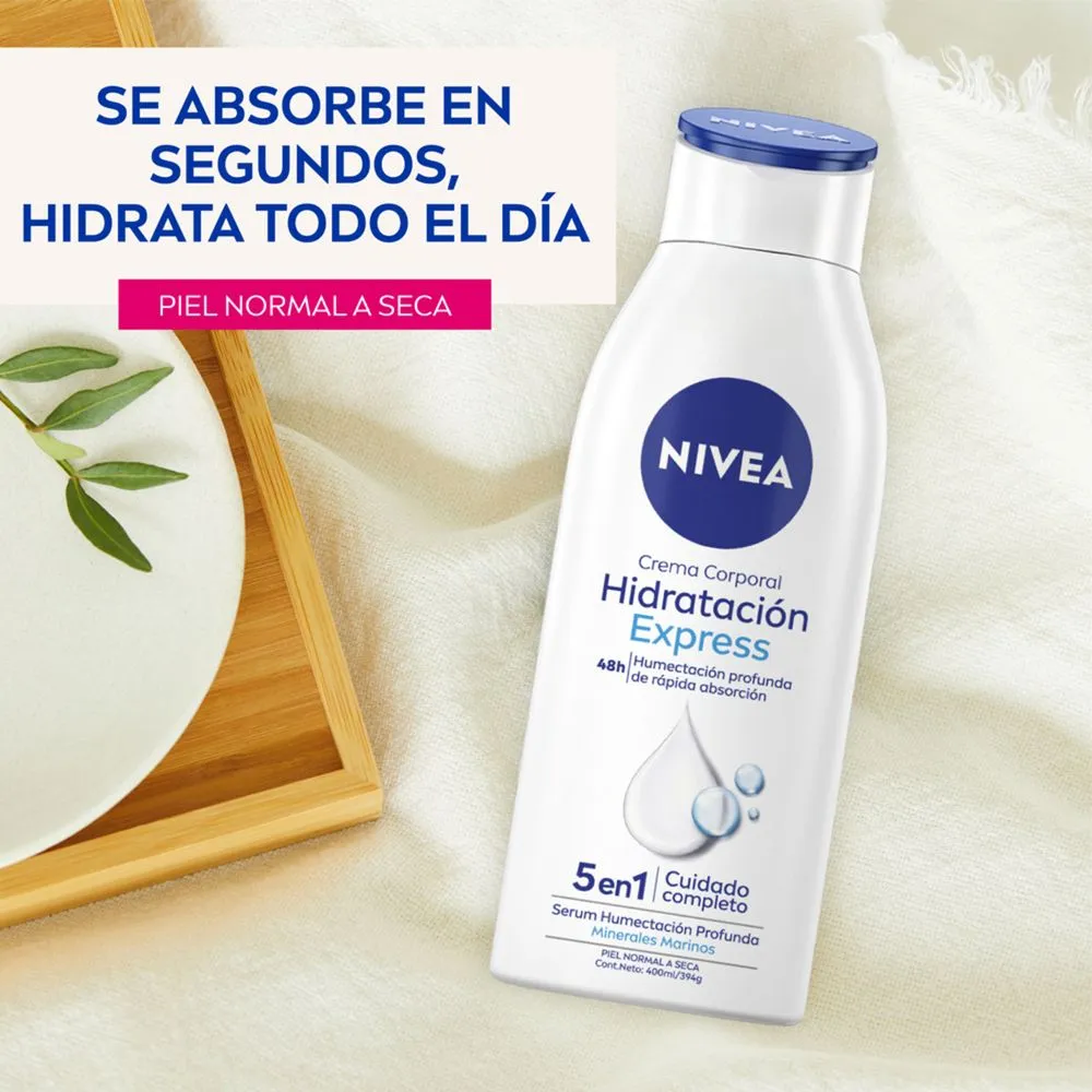 Nivea Hidratación Express Crema Corporal Piel Normal A Seca