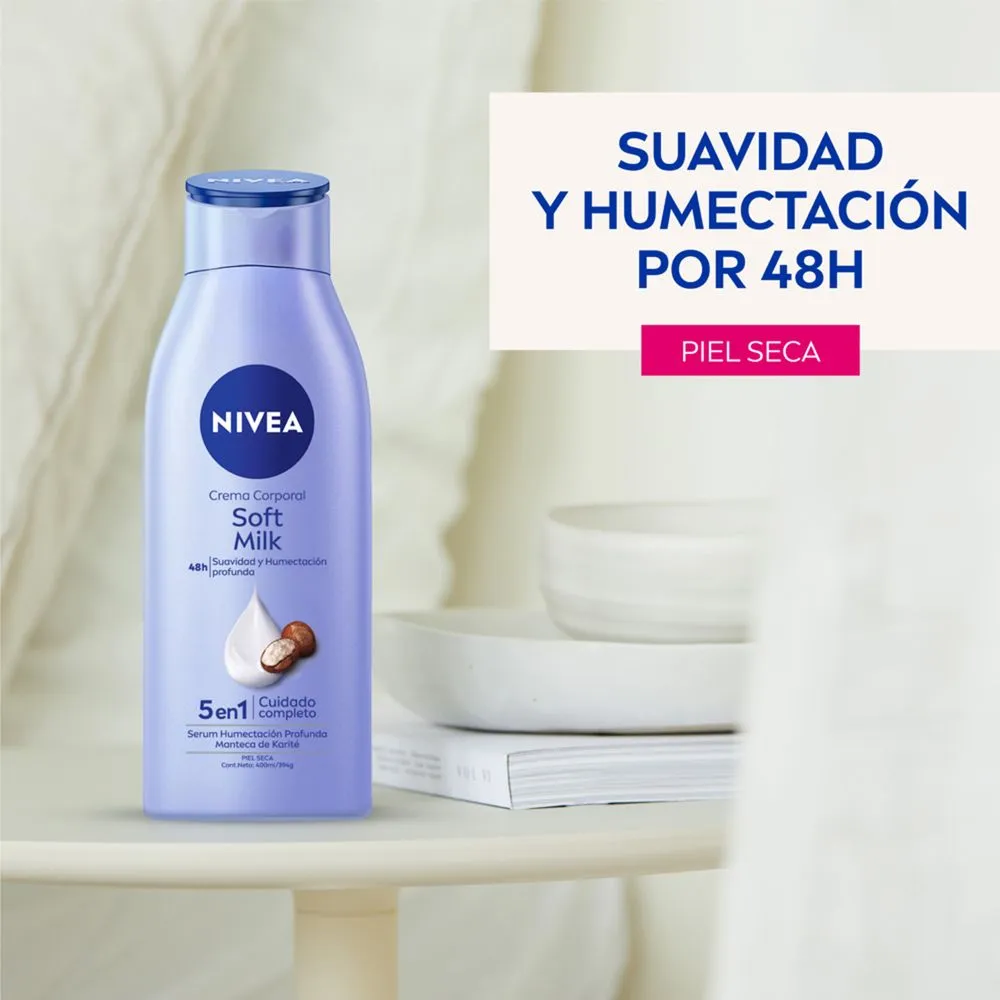 Nivea Soft Milk 5 En 1 Crema Corporal Piel Seca